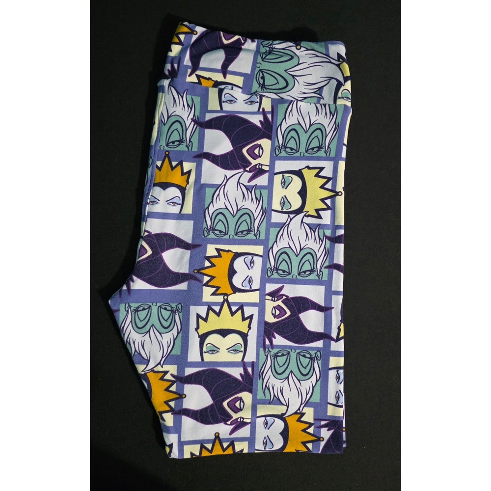 LuLaRoe Disney Villains Leggings Maleficent Ursula Evil Queen Tall & Curvy